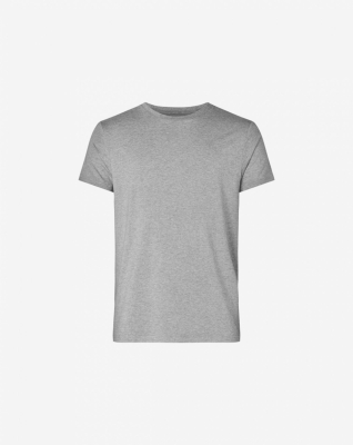 Bambus, T-Shirt, Grau -Resteröds