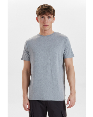 Bambus, T-Shirt, Grau -Resteröds
