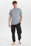 Bambus, T-Shirt, Grau -Resteröds