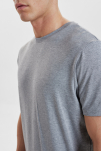 Bambus, T-Shirt, Grau -Resteröds