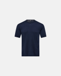Wolle, Unterhemd mit Rundhalsausschnitt, Navy -JBS