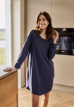 Bambusviskose, Big Shirt, Dunkel Grau -JBS of Denmark Women