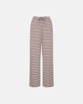 Bambusviskose, Rib-Hose, Dunkelrosa Gestreift -JBS of Denmark Women