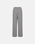 Bambusviskose, Rib-Hose, Blau Gestreift -JBS of Denmark Women