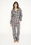 100% Bio-Baumwolle, Pyjamashirt, kariert -JBS of Denmark Women