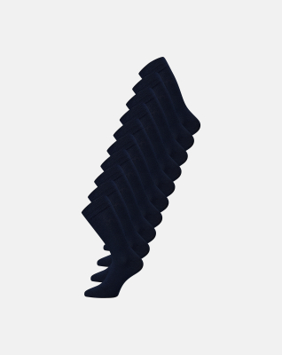Bambusviskose, Strümpfe, 10-Pack, Marineblau -Claudio