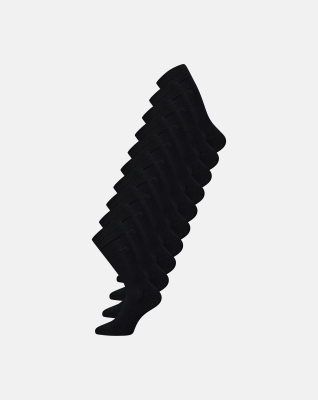 Strümpfe 10-Pack, Bambusviskose, Schwarz