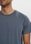 Bambus, T-Shirt mit Rundhalsausschnitt, Grau -Resteröds