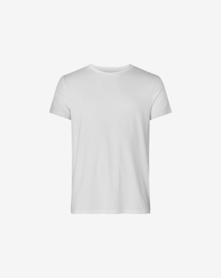 Bambus, T-Shirt, Weiß -Resteröds