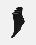 Bambusviskose, Knöchelsocken, 3er-Pack, Schwarz -Decoy