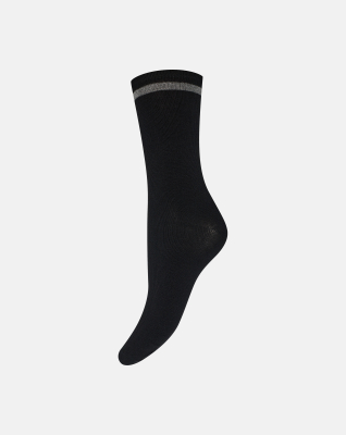 Bambusviskose, Knöchelsocken, 3er-Pack, Schwarz -Decoy