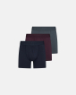 100% Bio-Baumwolle, Boxershorts "Gunnar", 3er-Pack, Blau/Rot/Blau - Resteröds