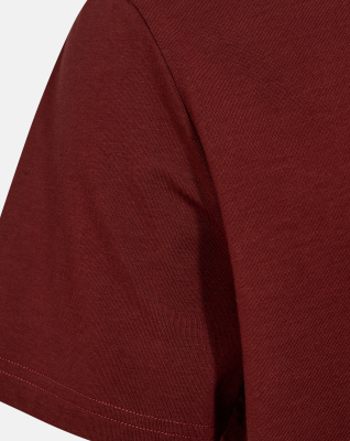 Bambusviskose, T-Shirt O-Neck, Rot -Resteröds