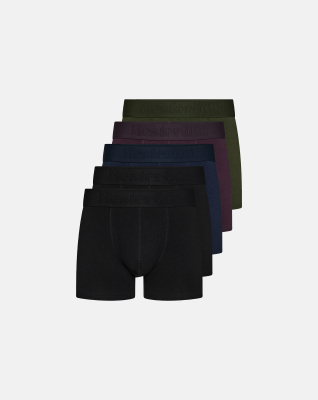 Bambusviskose, Boxershorts "Gunnar", 5er-Pack, Mehrfarbig -Resteröds