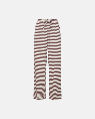 Bambusviskose, Rib-Hose, Dunkelrosa Gestreift -JBS of Denmark Women
