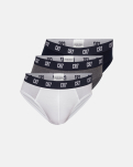 Ökologische Baumwolle, Briefs „Basic“, 3er-Pack, Mehrfarbig -CR7