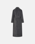 Recycelte polyester, Lang Bademantel, Grau -Decoy