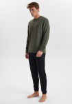 Bambusviskose, Sweatshirt m. logo, Grün -JBS of Denmark Men