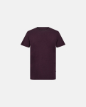 Bambusviskose, T-Shirt O-Ausschnitt, Lila -Resteröds