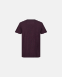 Bambusviskose, T-Shirt O-Ausschnitt, Lila -Resteröds