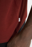 Bambusviskose, T-Shirt O-Neck, Rot -Resteröds
