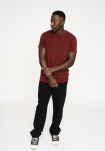 Bambusviskose, T-Shirt O-Neck, Rot -Resteröds