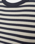 Bambusviskose, Tanktop - Ripp, Blau Gestreift