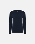 Bambus, Langärmeliges T-Shirt "slim-fit", Marine -JBS of Denmark Women
