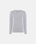 Bambus, Langärmeliges T-Shirt "slim-fit", Grau