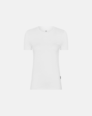 Bambus, T-Shirt o-neck "slim-fit", Weiss