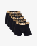 Trunks "basic" 5-pack, Bio-Baumwolle, Schwarz