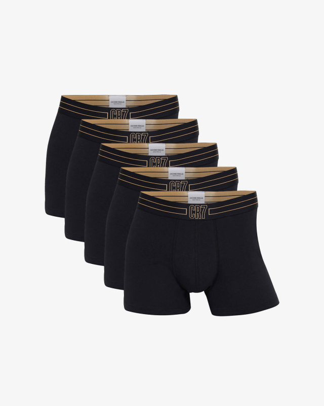 Trunks "basic" 5-pack, Bio-Baumwolle, Schwarz