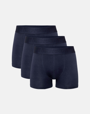 Tights "Gunnar" 3-pack, Bambusviskose, Navy
