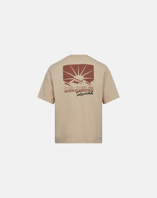 100% Bio-Baumwolle, T-Shirt, Sand -Resteröds