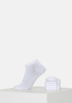 Bambus, Ankelsocken, 5-pack, Weiß