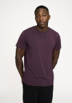 Bambusviskose, T-Shirt O-Ausschnitt, Lila -Resteröds