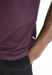 Bambusviskose, T-Shirt O-Ausschnitt, Lila -Resteröds