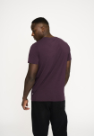 Bambusviskose, T-Shirt O-Ausschnitt, Lila -Resteröds