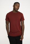 Bambusviskose, T-Shirt O-Neck, Rot -Resteröds