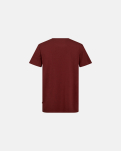 T-Shirt Rundhalsausschnitt, Bambusviskose, Rot