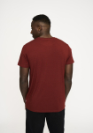 T-Shirt Rundhalsausschnitt, Bambusviskose, Rot