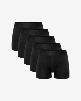 Bio-Baumwolle, Boxershorts, 5-pack, Schwarz -Resteröds