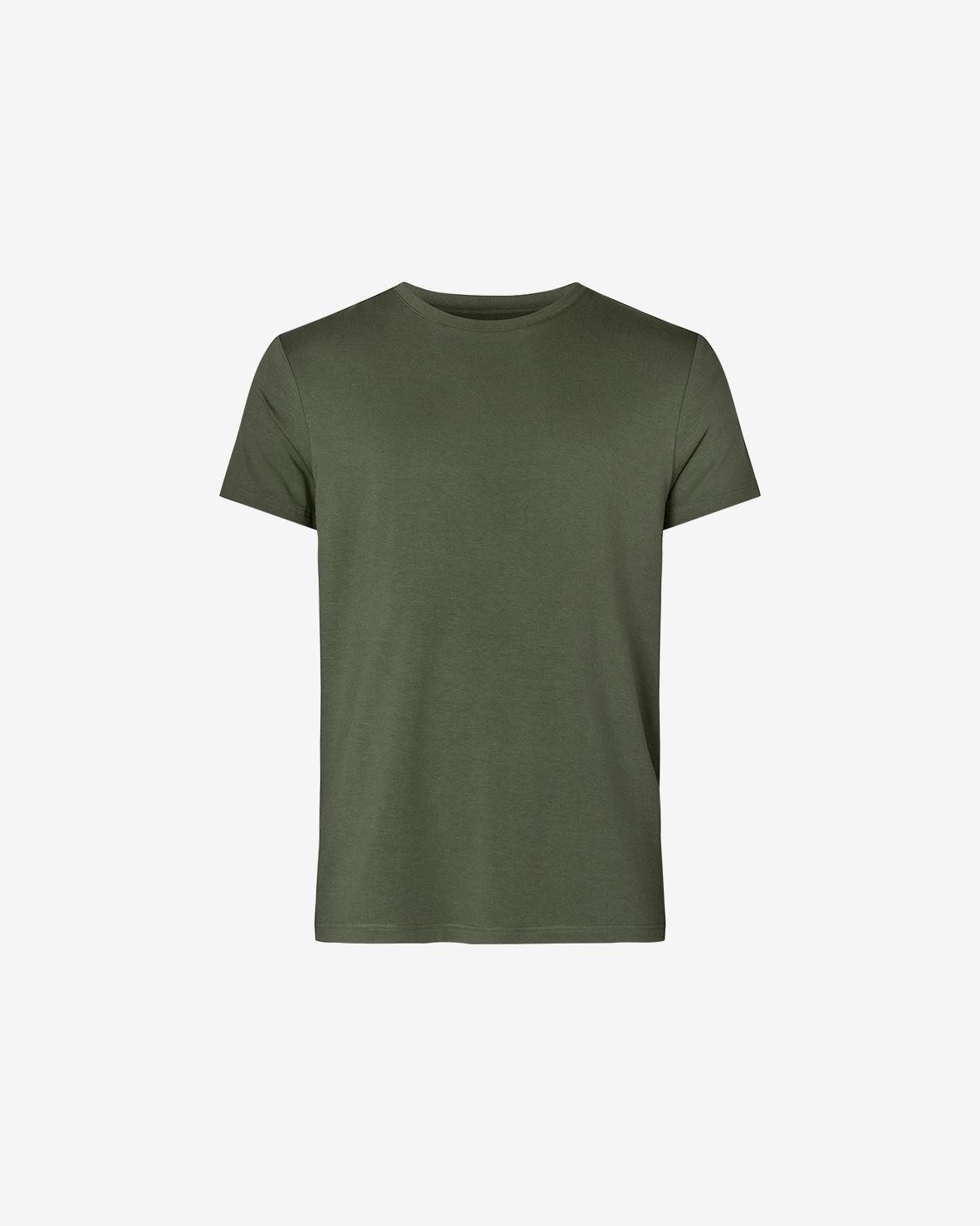 Bambus, T-Shirt mit Rundhalsausschnitt, Army -Resteröds Bambus, T-Shirt mit Rundhalsausschnitt, Army -Resteröds