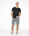 Bambusviskose, Pique T-Shirt, Schwarz