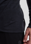 Bio-Wolle, Langarm-Shirt, Schwarz