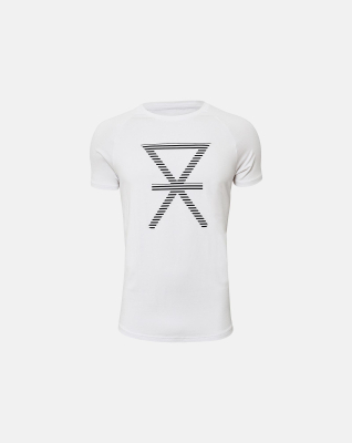 Bambus, T-shirt, Weiß mit Print
