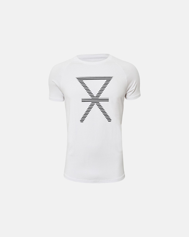 Bambus, T-shirt, Weiß mit Print -JBS of Denmark Men