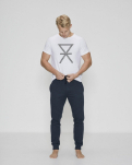 Bambus, T-shirt, Weiß mit Print