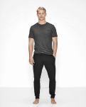 Bambus, Pique t-shirt, Dunkelgrau