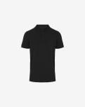 Bambus, Polo Shirt Pique, Schwarz